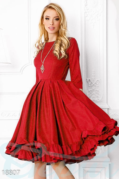 Элегантное пышное платье 18807 - Элегантное пышное платье 18807