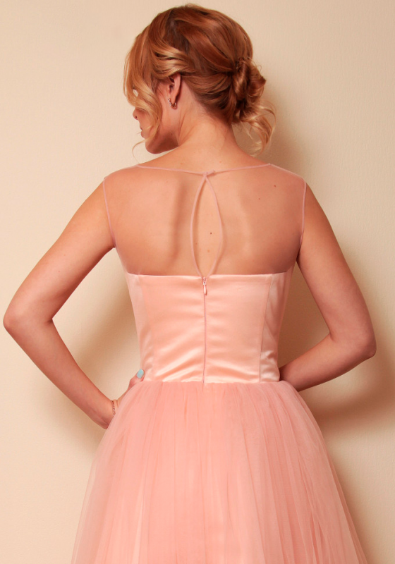 Платье с корсетом, пышной юбкой, Бритни розовое - Платье с корсетом, пышной юбкой, Бритни розовое